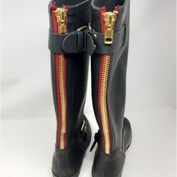 Steve Madden Tsunami Black Rain Boots 8 - Picture 9 of 9